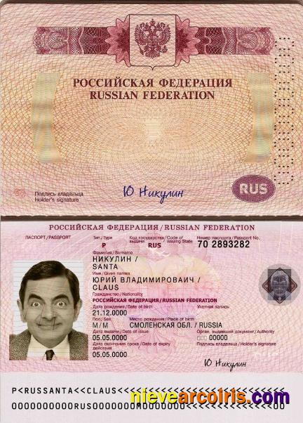 Russia travel passport